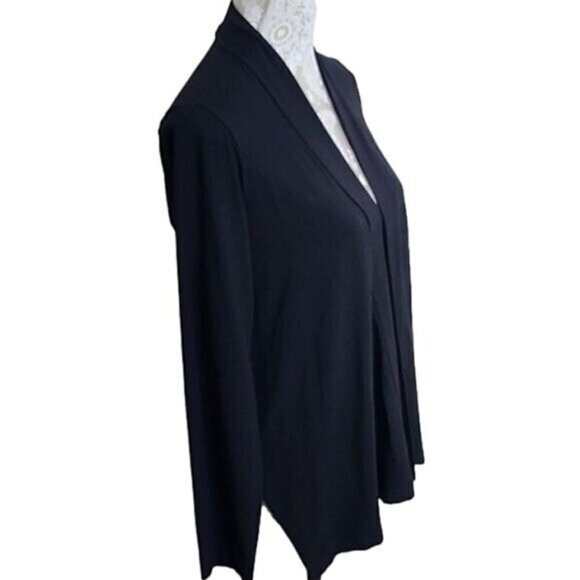 Eileen Fisher women's black open cardigan, Medium - Picture 3 of 7